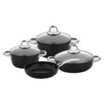 Saflon Titanyum Indüksiyon Tabanlı 7 Parça Tencere Seti - Görsel 2