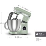 Karaca Mastermaid Chef Ultra D2000W 7l Dijital Ekranlı Hamur Yoğurma Makinesi Cabbage Green - Görsel 2