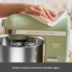 Karaca Mastermaid Chef Ultra D2000W 7l Dijital Ekranlı Hamur Yoğurma Makinesi Cabbage Green - Görsel 3