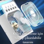 MISAWA Nemlendirici Masa Fanı, Modern Tasarım, Güçlü Motor, Sessiz Çalışma - Görsel 2