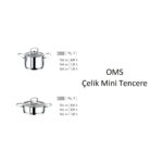Oms Mini Çelik Tencere 12 cm - Görsel 3