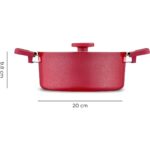 Jumbo Swiss Crystal Red 7 Parça Tencere Seti - Görsel 2