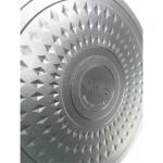 OMS Trıana - 3631 - 2 Parça Biogranit Döküm, Ağır Üstün Kaliteli ve Şık Tasarımlı, 30 cm - 5,3 Litre, Karnıyarık, Pilav Tenceresi Siyah Gövde, Platin Detay - Görsel 5