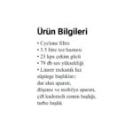 Heifer Tc661toz Torbasız Elektrikli Süpürge 890 W - Görsel 2