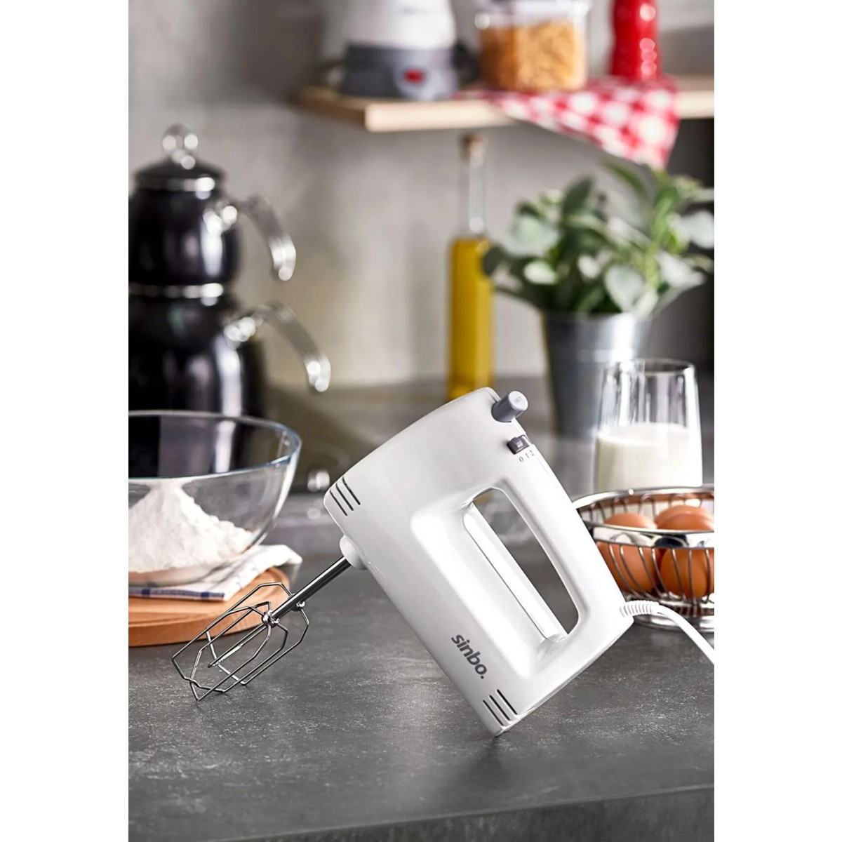 110001061678855.jpg Sinbo SMX-2758 El Mikseri - Beyaz - 200 Watt - Görsel 1