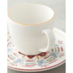 English Home Elvina Bone Porselen 4 Parça 2 Kişilik Kahve Fincan Takımı 90 ml Renkli - Görsel 4