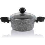 Schafer Cory Yanmaz Yapışmaz Derin Tencere - Gri / Siyah - 20 cm - Görsel 2