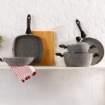 Schafer Cory Yanmaz Yapışmaz Derin Tencere - Gri / Siyah - 20 cm - Görsel 3