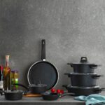 Schafer Dark Storm 12 Parça Tencere Seti - Siyah