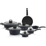 Schafer Dark Storm 12 Parça Tencere Seti - Siyah - Görsel 3