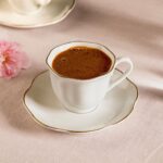 Nehir Nilüfer 6 Kilişik 12 Parça Porselen Kahve Fincan Takımı - Görsel 2