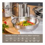 Amboss Saphıre Paslanmaz Çelik Kapaksız Tava 24x06 cm