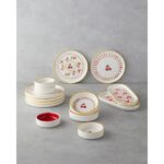 English Home Cherry Seramik Kahvaltı Takımı 14 Parça 6 Kişilik Kırmızı-Sarı