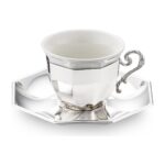 Jumbo Timeless Mmxxv Tek Kişilik Kahve Fincan Seti Silver - Görsel 2