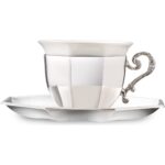 Jumbo Timeless Mmxxv Tek Kişilik Kahve Fincan Seti Silver - Görsel 3