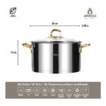 Amboss Diamond 18 Parça Paslanmaz Çelik Gold Çeyiz Seti Dia-6268 - Görsel 3