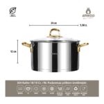 Amboss Diamond 18 Parça Paslanmaz Çelik Gold Çeyiz Seti Dia-6268 - Görsel 4