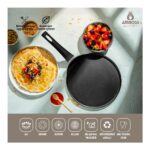 Amboss Mocca 30 cm Krep Tavası Siyah KRE-7678