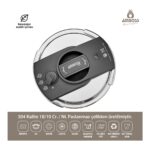 Amboss Enio Matik 22CM 8lt Düdüklü Tencere - ENI 8682 - Görsel 2