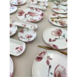 Yiğit Seramik Züccaciye Charming Rose 12 Kişilik 21 Parça Kahvaltı Takımı Kahvaltı Seti - Görsel 3