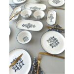 Yiğit Seramik Züccaciye Siyah 14 Parça 6 Kişilik Kahvaltı Takımı ( 1 ) - Görsel 2