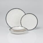 Güral Porselen 24 Parça 1 Kişilik Bej Renk Sade Tasarımlı Şık Porselen Yemek Takımı - Görsel 4