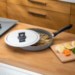 Emsan Rosa Balık Tavası 30 cm Granit Malzeme ile Antrasit Renk 1 Adet Tava