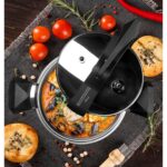 Hisar Efes Düdüklü Tencere - Inox / Siyah - 7 Lt - Görsel 2