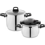 Schafer Optima Düdüklü Tencere Seti - Gri / Siyah - 6,5 Lt - Görsel 2