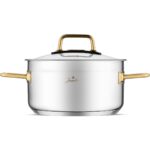 Jumbo Modena 8 Parça Titanyum Gold Tencere Seti - Görsel 3