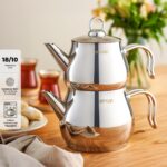 Emsan Lina Midi Çaydanlık Takımı İnox 1 - 1.6 Lt - Görsel 4