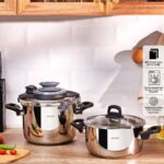 Emsan Montana İndüksiyon Tabanlı Düdüklü Tencere Seti Siyah Gri 4+6 Litre