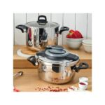 Emsan Montana İndüksiyon Tabanlı Düdüklü Tencere Seti Siyah Gri 4+6 Litre - Görsel 3