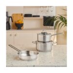 Karaca Fiorino Indüksiyon Tabanlı Kompakt Tencere Seti 5 Parça - Görsel 4