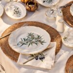 Bella Maison Olive Porselen 26 Parça 6 Kişilik Kahvaltı Takımı Yeşil - Görsel 3