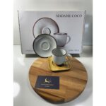 Madame Coco Hiver 6 Kişilik Kahve Fincan Seti - Gri - Görsel 3