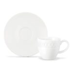 Madame Coco Loris 6'lı Beyaz Porselen Kahve Fincan Seti 12 Parça - Görsel 5