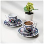 Güral Porselen Gözde Double 4 Parça 2 Kişilik Kahve Fincan Takımı 60932 - Görsel 2