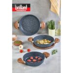 Brillant Alpha Bio Granit  3'lü Sahan Seti 20-22-24 cm