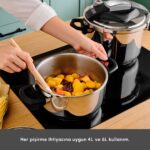Karaca Perfect Gray İndüksiyon Tabanlı Düdüklü Tencere Seti 4+6 Litre - Görsel 3