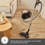 Karaca Vantuz Smax Geniş Toz Hazneli Elektrikli Süpürge Rosegold 2.8 L - Görsel 4