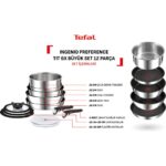 Tefal Ingenio Preference 6X Büyük Tava Tencere Seti - 12 Parça