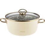 Emsan Nostalji Emaye Bej Kızartma Tenceresi - Görsel 4