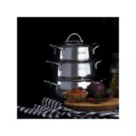 Emsan Cemre İndüksiyon Tabanlı 6 Parça Midi Paslanmaz Çelik Tencere Seti - Görsel 3