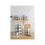 Emsan Cemre İndüksiyon Tabanlı 6 Parça Midi Paslanmaz Çelik Tencere Seti - Görsel 4