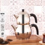 Emsan Cemre Maxi Siyah Çaydanlık Takımı 1.0-2.0Lt