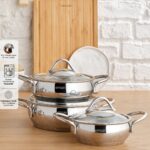 Emsan Cemre İndüksiyon Tabanlı 6 Parça Çelik Sahan Seti