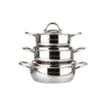 Emsan Cemre İndüksiyon Tabanlı 6 Parça Çelik Sahan Seti - Görsel 3