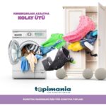 Topimania 6 Adet Xxl Doğal Yerli Üretim Çamaşır Yün Kurutma Topu 6 Adet 10 ml Esans - Kurutma Makinesi Için - Görsel 5