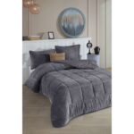 Elart Luis Comfort Set Çift Kişilik (195X215 Cm) Antrasit - Görsel 3